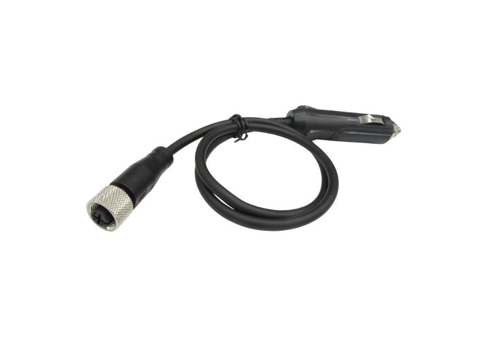 M12 Female to Cigarette Lighter Plug Cable