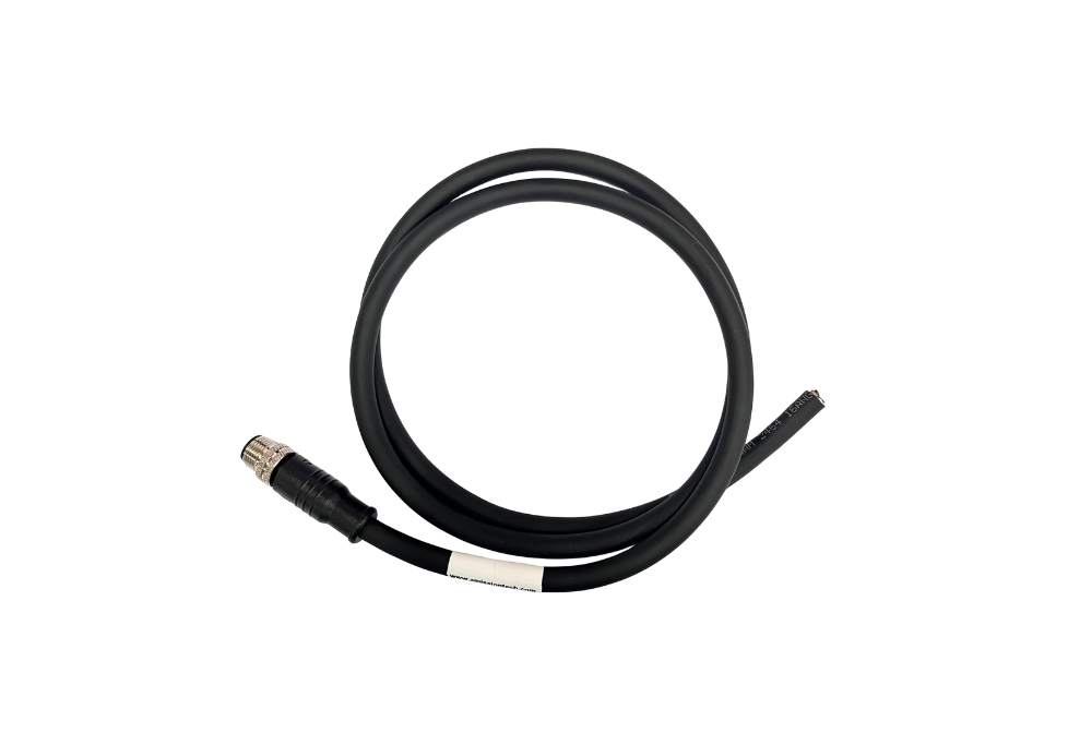 M12 T Code 12A 63V Male Cable