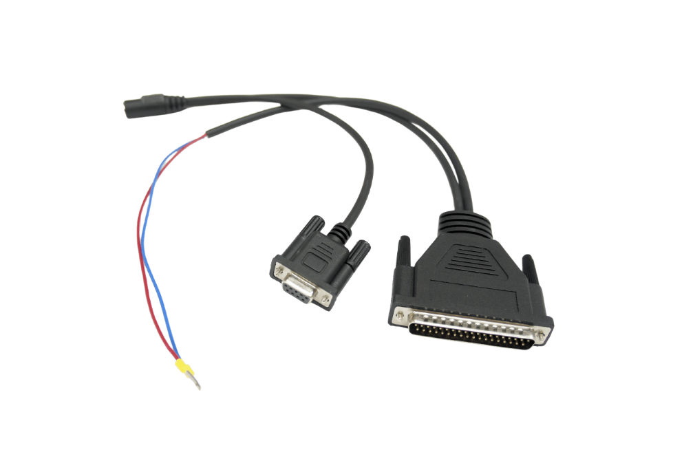 D-SUB 25Pin Male and D-SUB 9Pin Female to 3.5mm Stero Plug Cable Assembly