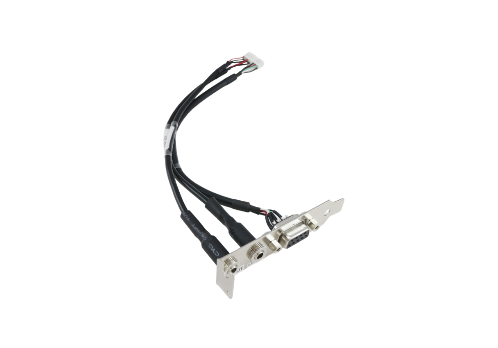 D-SUB 9Pins (F) & DC Jacket to Connector Panel Mount