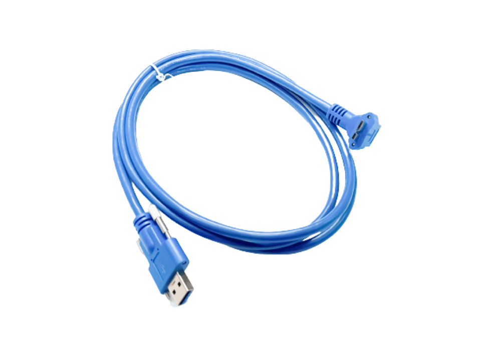 USB 3.1 Cable A Male to Micro B Male Angled Molding Cable
