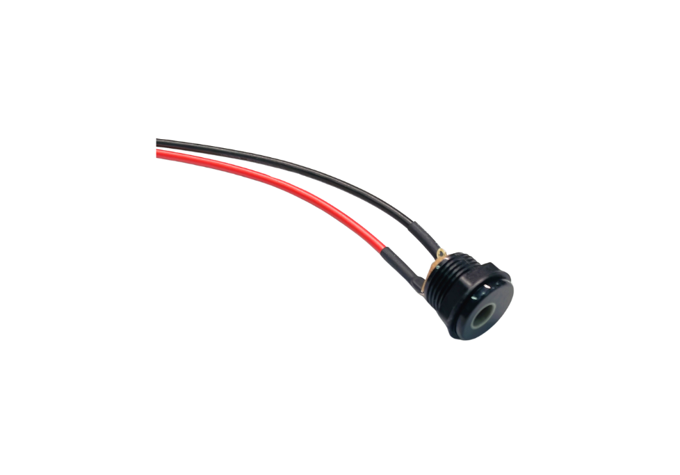 DC Jack Panel Mount Wire Harness